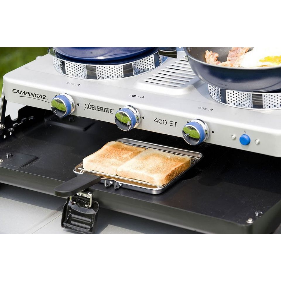 Campingaz Xcelerate 400ST Double Burner Stove and Toaster GO Outdoors