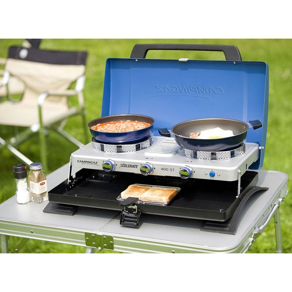 Campingaz Xcelerate 400ST Double Burner Stove and Toaster GO Outdoors