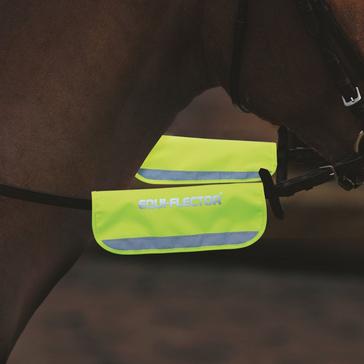 Yellow EQUI-FLECTOR Bridle Bands Yellow