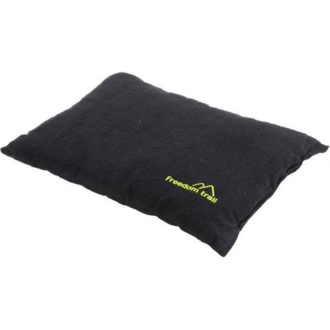 Black FREEDOMTRAIL Flannel Pillow