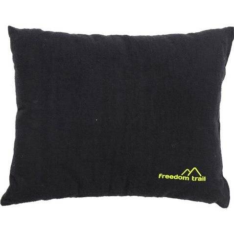 Black FREEDOMTRAIL Flannel Pillow
