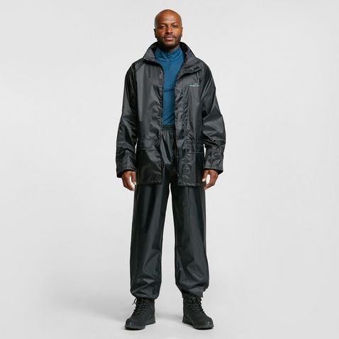 Black FREEDOMTRAIL Essential Waterproof Suit (Unisex)