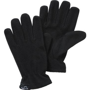 Black FREEDOM TRAIL Kids' Essential Fleece Gloves