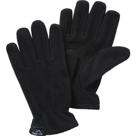 Black FREEDOMTRAIL Kids' Essential Fleece Gloves