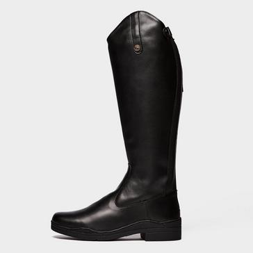 Black Brogini Womens Modena Synthetic Dress Wide Riding Boots Black