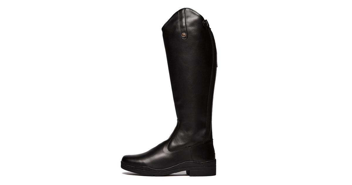 Brogini Womens Modena Synthetic Dress Wide Riding Boots Black Naylors