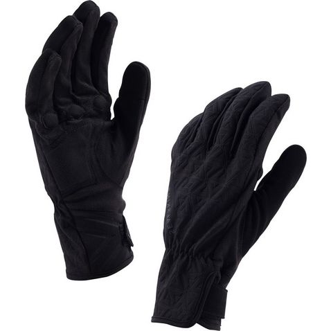 Black|BLACK-CHARCOAL SEALSKINZ Women's All Weather Cycle Gloves
