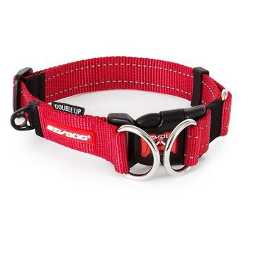 Red EzyDog Double Up Collar Red Medium
