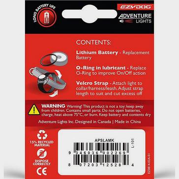Black EzyDog Adventure Light Maintenance Kit