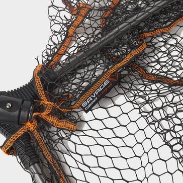 Black SavageGear Pro Folding Rbr Lrg Mesh Landing Net L - 50803