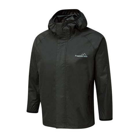 JET BLACK FREEDOMTRAIL Kids' Stowaway Waterproof Jacket