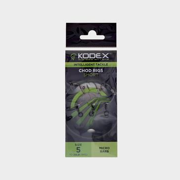 Silver Kodex Chod Rigs: Short - Size 5 to 20lb