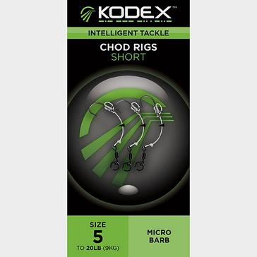 Silver Kodex Chod Rigs: Short - Size 5 to 20lb