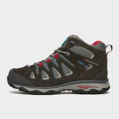 Grey/ Blue KARRIMOR Isla Mid Ladies Weathertite™ Walking Boot