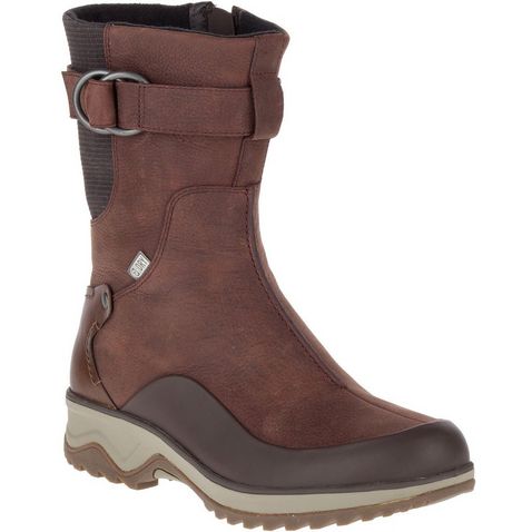 BRUNETTE Merrell Women's Eventyr Vera Mid Polar Waterproof Boots
