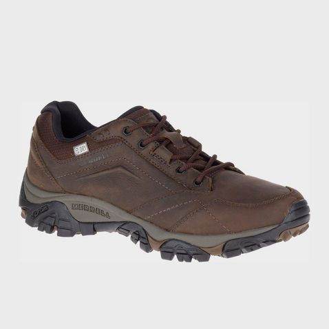 Dark Brown Merrell Men's Moab Adventure Lace Waterproof Shoes