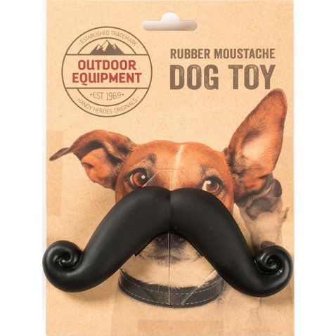 Nocolour Handy Heroes Rubber Moustache Dog Toy