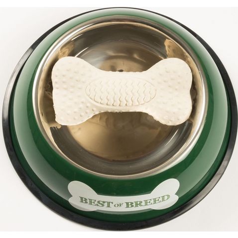 Nocolour Handy Heroes Tin Dog Bowl & Rubber Bone