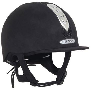 Black Champion Junior X-Air Dazzle Plus Riding Hat Black/Black