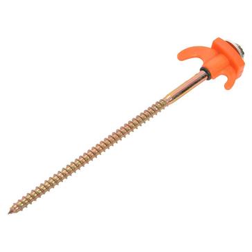 Orange HI-GEAR Screw Tent Pegs (Hexagonal Head)