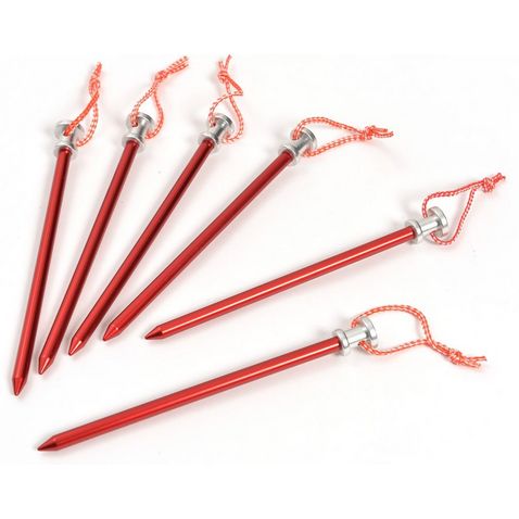 Ground Punga Lightweight Y Shape Alloy Tent Pegs x6 - ORANGE – Chur Outdoors