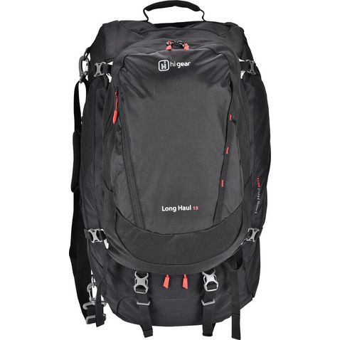 Black HI-GEAR Long Haul 80 Travel Pack