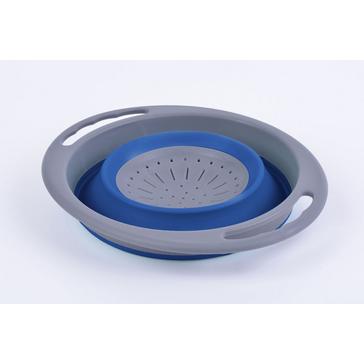 Blue HI-GEAR Folding Colander