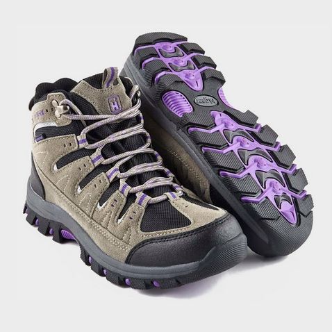 GREY-PURPLE HI-GEAR Kinder II Women's Walking Boots