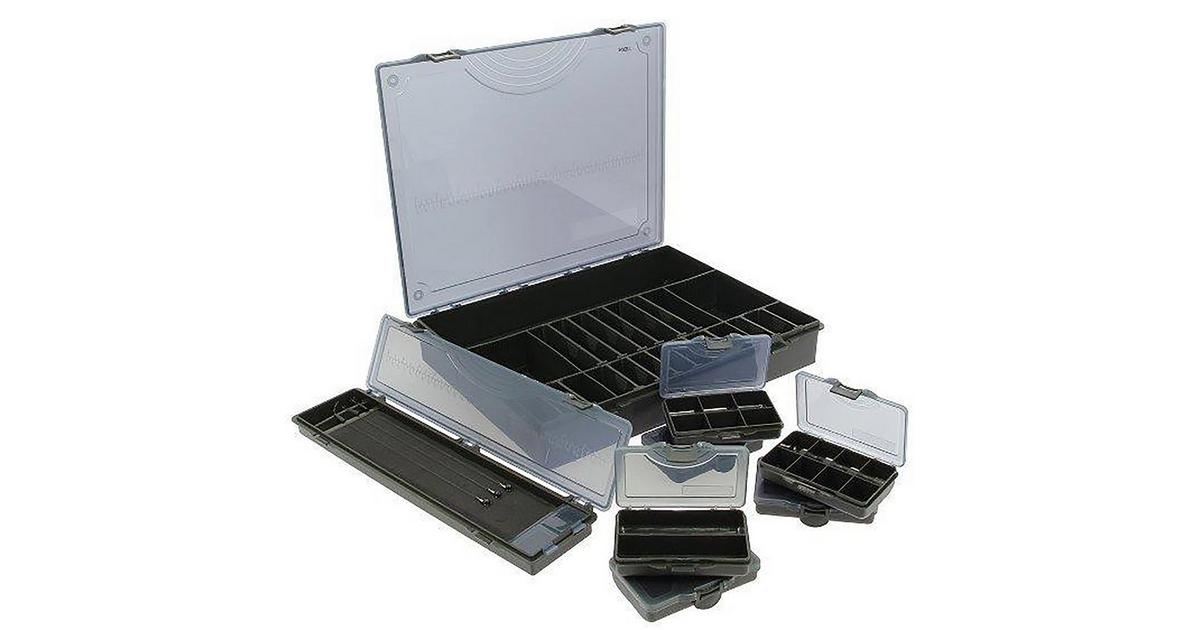 NGT 7+1 Large Deluxe Storage Tackle Box with Six Bit Boxes and Hair