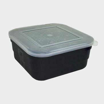 Black FLADEN Black 2 5 Pint Square Bait Box