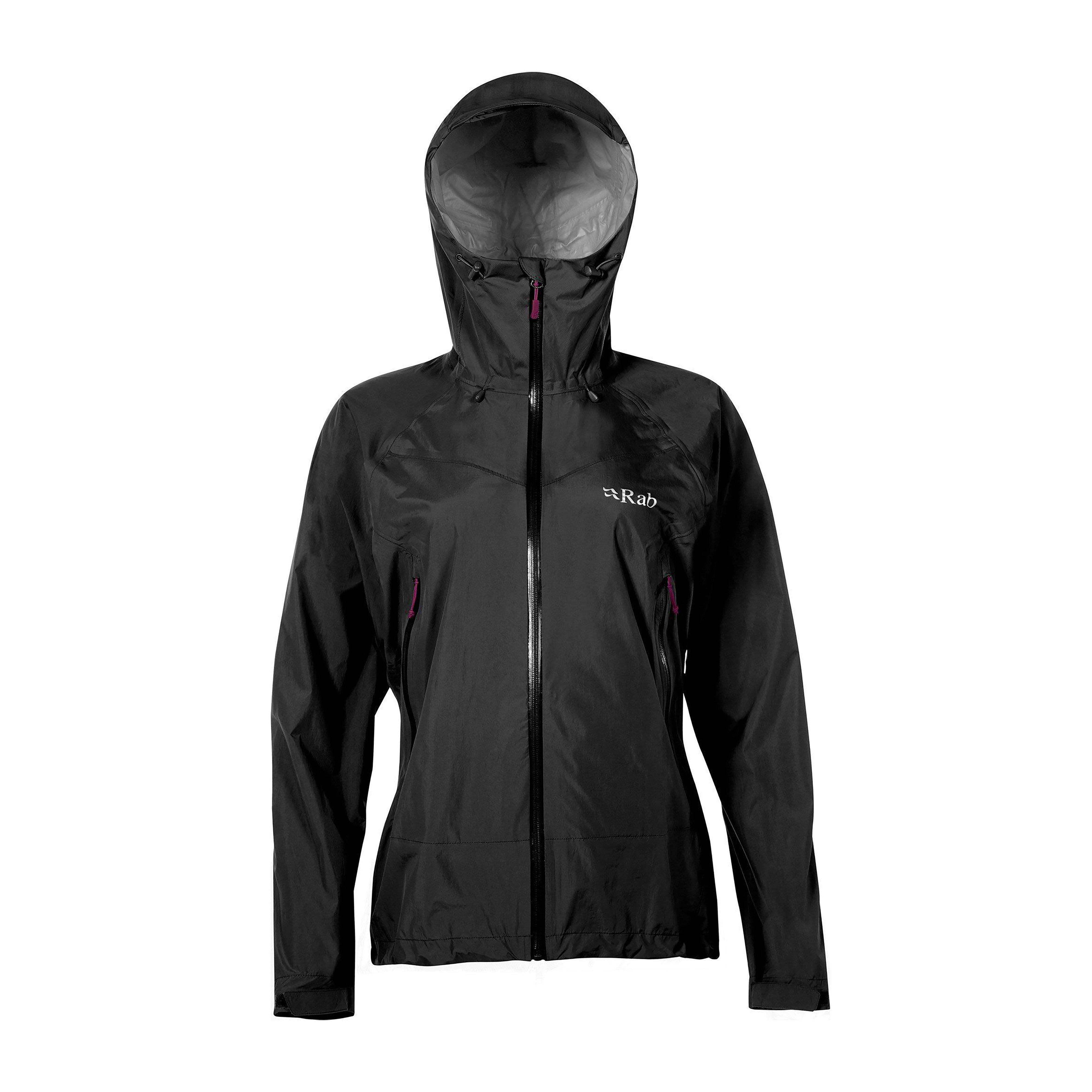 ladies black rain jacket