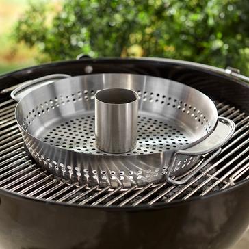 Silver Weber Gourmet BBQ System Poultry Roaster