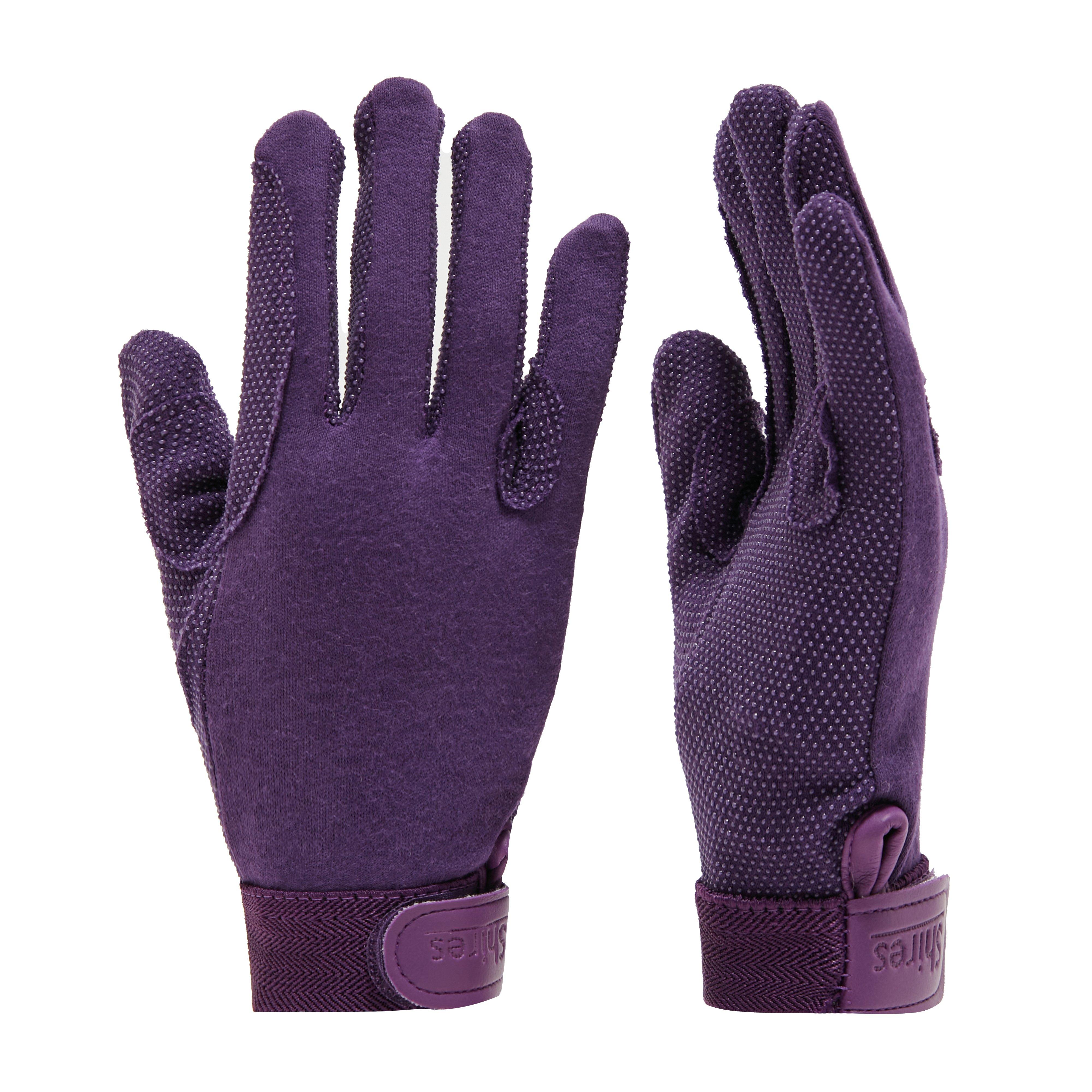 Childs Newbury Riding Gloves Purple