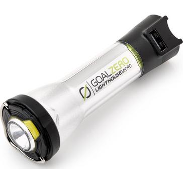 Silver Goal Zero Lighthouse Micro Charge USB Rechargeable Lantern