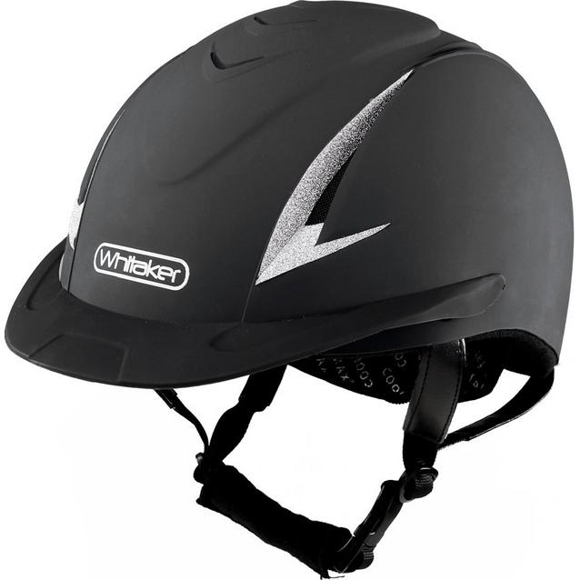 Black Whitaker NRG Helmet Black Silver image 1