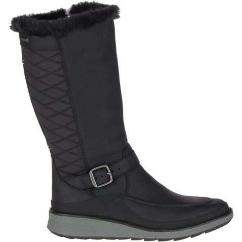 Black Merrell Women's Tremblant Ezra Tall Polar Waterproof Boots