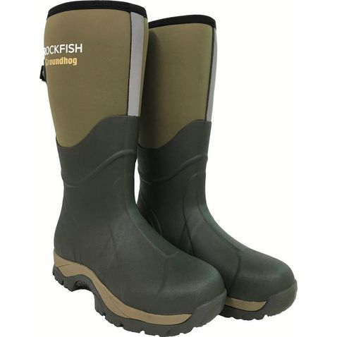 Olive ROCKFISH Men's Groundhog Wellington Boots
