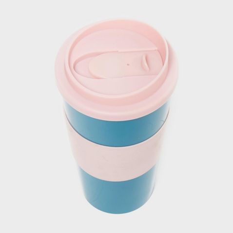 Teal Handy Heroes Reusable Coffee Cup