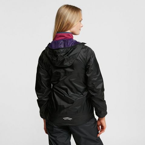 Black Purple FREEDOMTRAIL Women's Tempest Waterproof Jacket