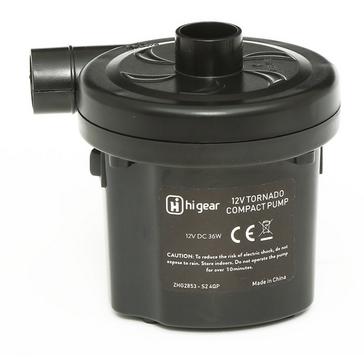 Black HI-GEAR 12V Tornado Compact Pump