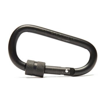 Black OEX Locking Carabiner (8cm)