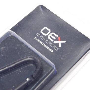 Black OEX Locking Carabiner (8cm)