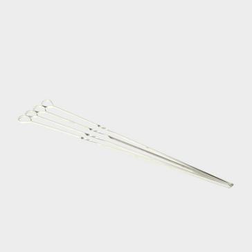 Silver HI-GEAR Stainless Steel Skewers (Set of 4)