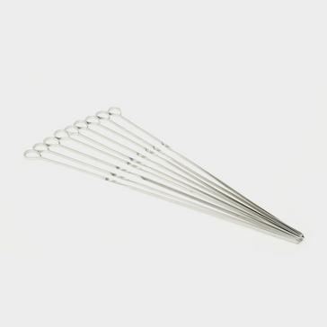 Silver HI-GEAR Stainless Steel Skewers (Set of 4)