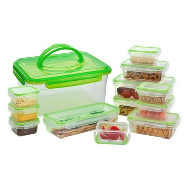 Green HI-GEAR 13 Piece Compact Food Storage Set