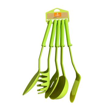 Green HI-GEAR 5 Piece Utensils Set