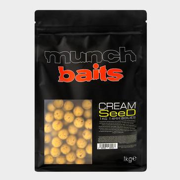 Clear Munch Baits Cream Seed Boilies 14mm 1kg