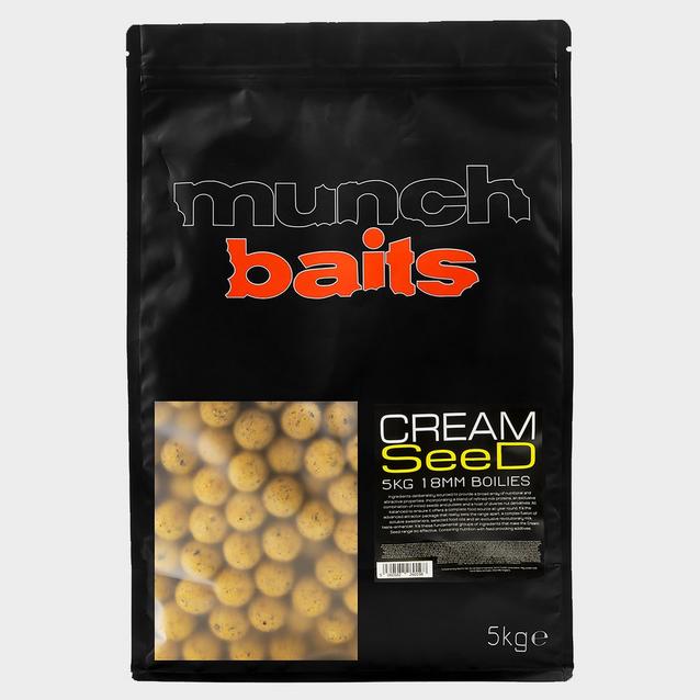 Red Munch Baits Cream Seed Boilies 18mm 5kg image 1