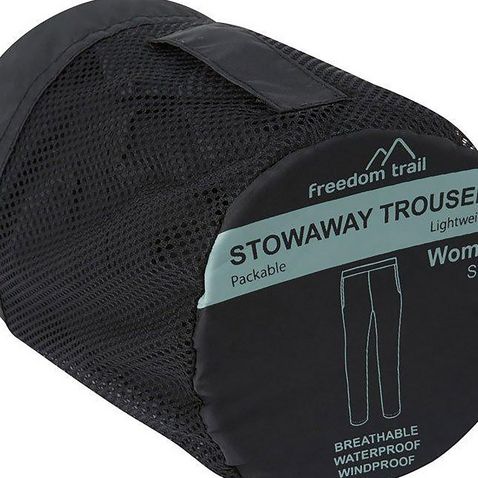 Black FREEDOMTRAIL STOWAWAY TROUSER