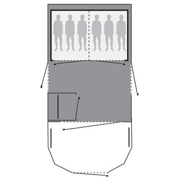 Grey Outwell Footprint for Vermont 6E Tent